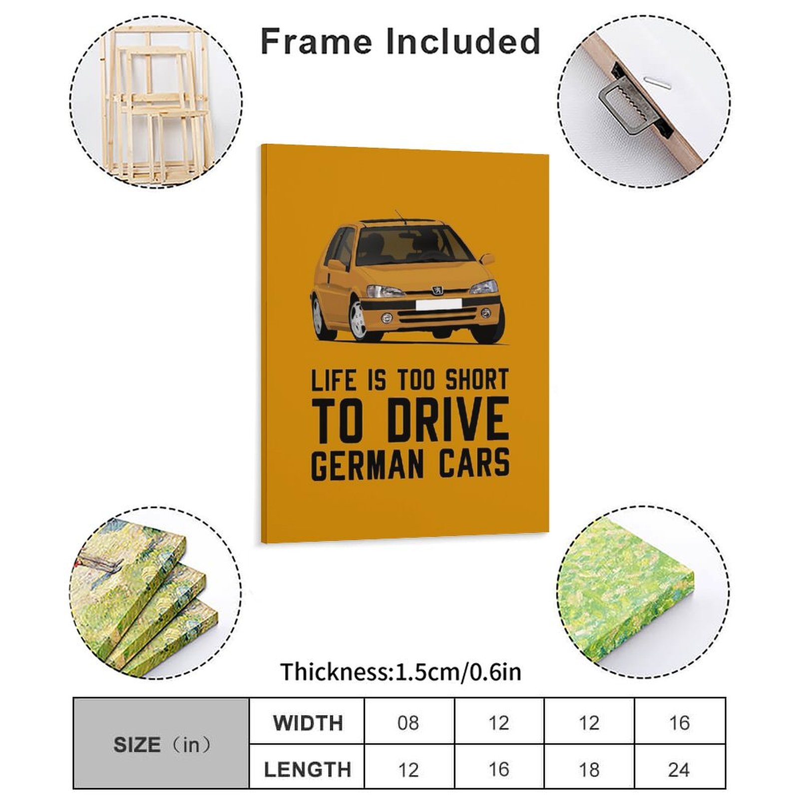 Pug 106 Life Is Too Short To D - Car Mirror ulasan dan harga