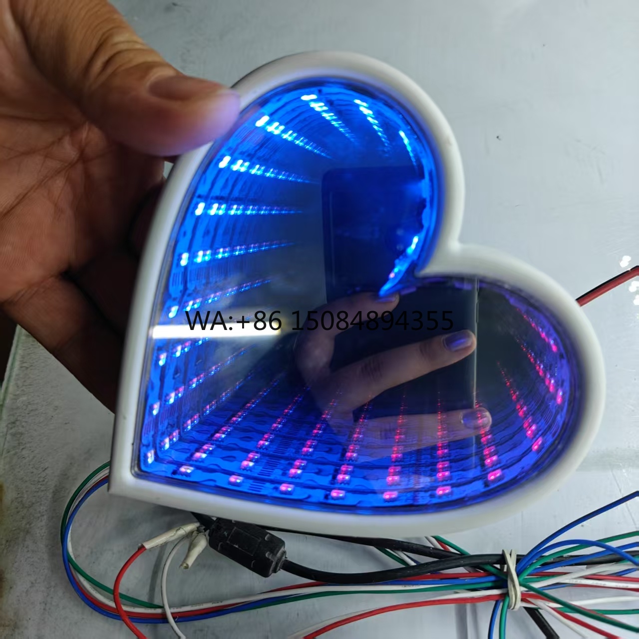 3D Multi-Color Infinity Mirror - Car Mirror ulasan dan harga