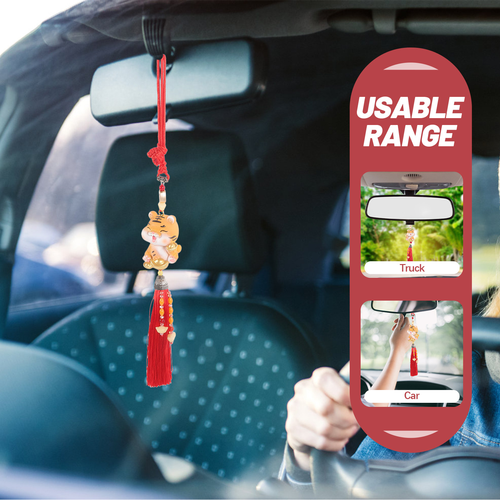 1Pcs Car Interior Tiger Pendan - Car Air Freshener ulasan dan harga